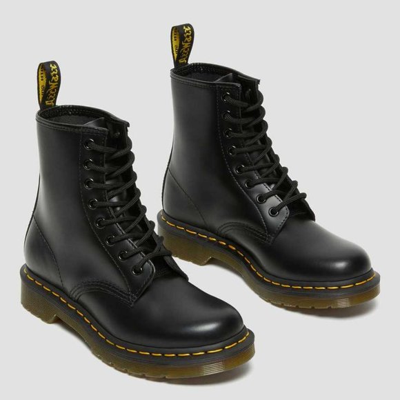 Dr. Martens Black Lace Up Boots - Picture 1 of 8